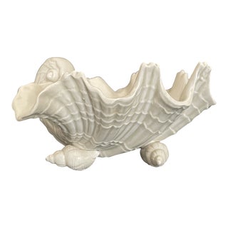 Vintage Fitz and Floyd Clam Shell Dish For Sale