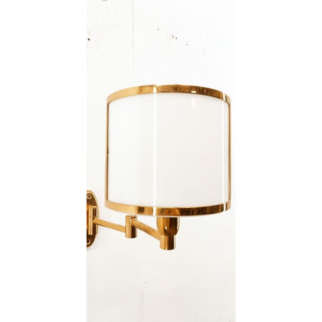 Adjustable Wall Light with Glass Fan For Sale - Image 11 of 18