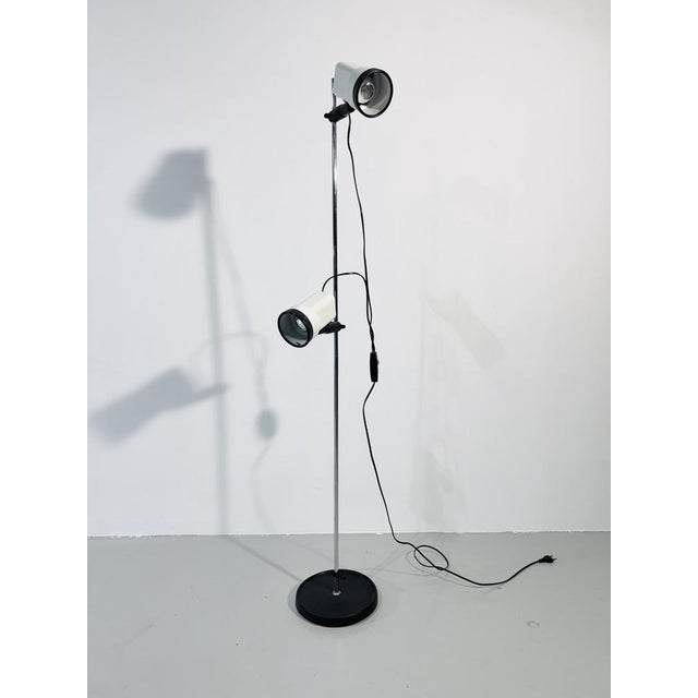 Silver Vintage Dutch Floor Lamp by Vrieland Design, 1960s For Sale - Image 8 of 12
