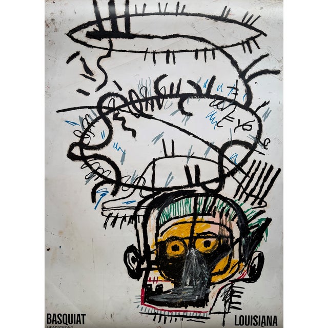 Jean-Michel Basquiat (1960–1988) – Head, 1982–83 Louisiana Museum Exhibition Poster Poster published in connection with...