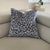 Navy Leopard Print Velvet Throw Pillow With Feather Down Insert For Sale In New York - Image 6 of 6