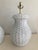 White Plaster Basket Table Lamps in the Style of Serge Roche - A Pair For Sale - Image 8 of 14