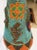 Turquoise Yoruba Beaded Headdress Crown, Antique Art on Lucite Stand For Sale - Image 8 of 12