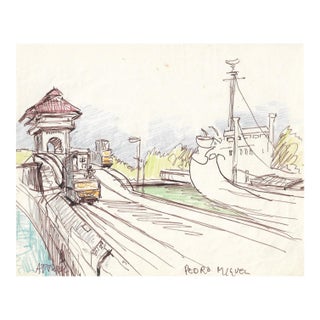 Ivy Attwell Panama Canal Port Miguel Lock For Sale
