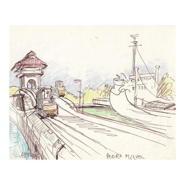 Ivy Attwell Panama Canal Port Miguel Lock For Sale