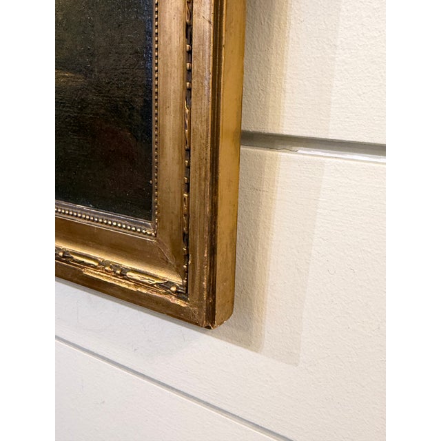 Late 19th Century Antique French Landscape Study With a Deer For Sale - Image 5 of 9