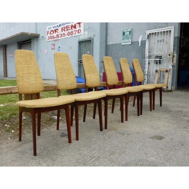 Mid-Century Modern Helge Vestergaard Jensen Danish Modern Rosewood Dining Chairs - Set of 6 For Sale - Image 3 of 11