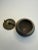 Stone Modern Asian Small Raku & Polished Stones Lidded Jar For Sale - Image 7 of 10