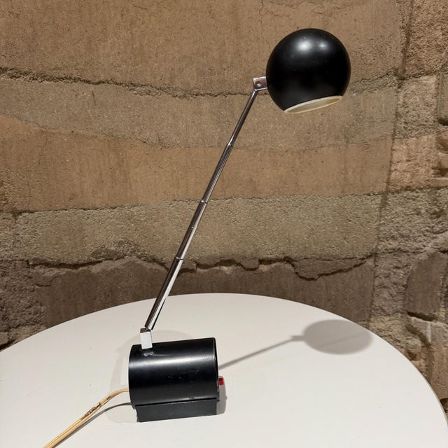 1960s Space Age Desk Lamp by Viscount Japan After Lightolier Lytegem For Sale In San Diego - Image 6 of 13