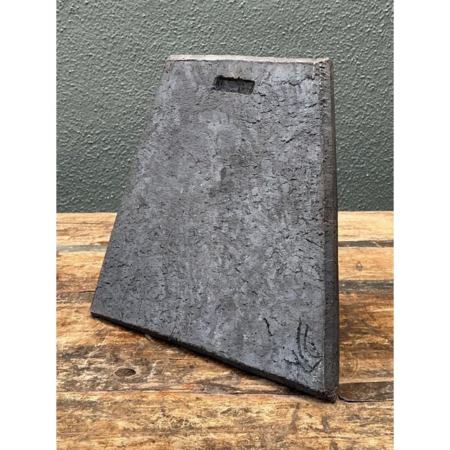 Vintage Geometric Patterned Ceramic Tile For Sale In West Palm - Image 6 of 12