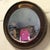 Edwardian Simulated Wood Finish Oval Mirror For Sale - Image 4 of 8