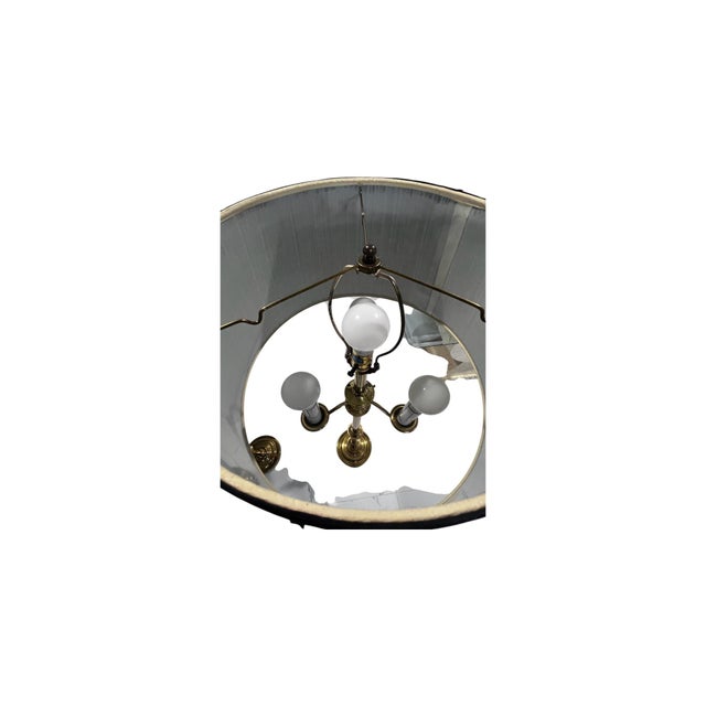 Late 20th Century Gatco Solid Brass Neoclassical Style Brass Floor Lamps in the Style of Maison Jansen - a Pair For Sale - Image 10 of 13