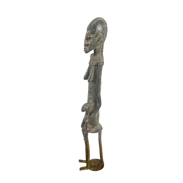 Superb and Rare to find from a private collection,Old hand Carved Wood Dogon /Marka tribe Figural Tellem featuring family...
