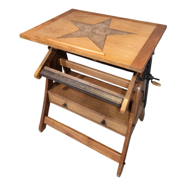 Antique Drafting Table, 1890s For Sale