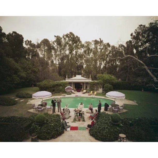Beverly Hills Pool Party 1952 A party by James Pendleton’s pool in Beverly Hills, California, 1952. Pendleton’s house was...