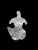 Vinatge opalescent murano style sculpture of woman's upper torso. Signed under the leg...indistinguishable( Joseph?)