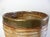 Gabriella Crespi 1960's Italian Sculpted Pencil Reed Rattan Planter With Hammered Brass Trim For Sale - Image 4 of 5