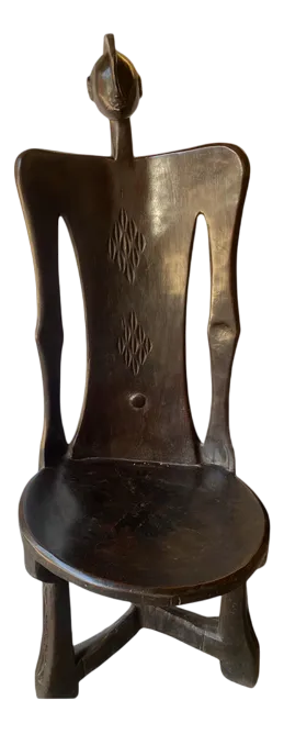 Wooden Makonde Chair, Tanzania
