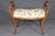 Biedermeier Carved Walnut Italian Biedermeier Style Carved Bench C. 1930's For Sale - Image 3 of 9