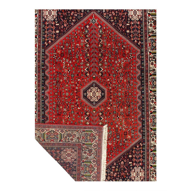 Traditional Pasagrad DC Fine Hand Knotted Persian Abadeh Rug For Sale - Image 3 of 3