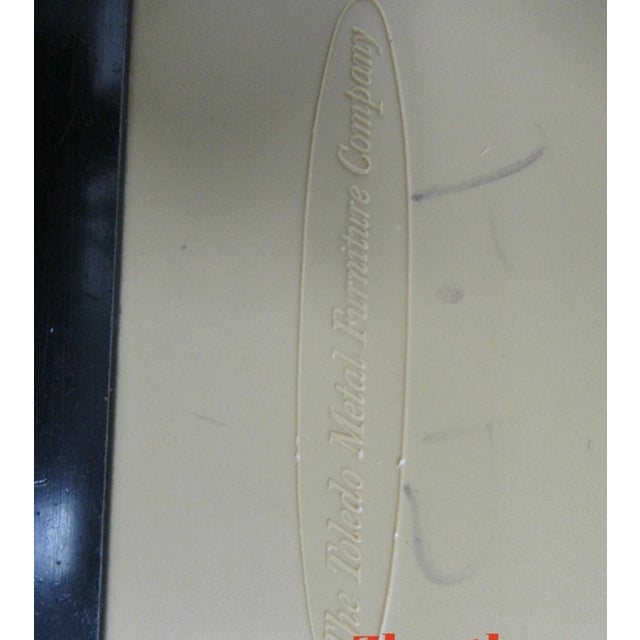 Wood Vintage Toledo Drafting Industrial Small Counter Swivel Bar Stool Chair AAA For Sale - Image 7 of 12