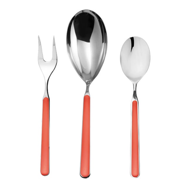 Mepra Fantasia New Coral Serving Set- 3 Pieces For Sale
