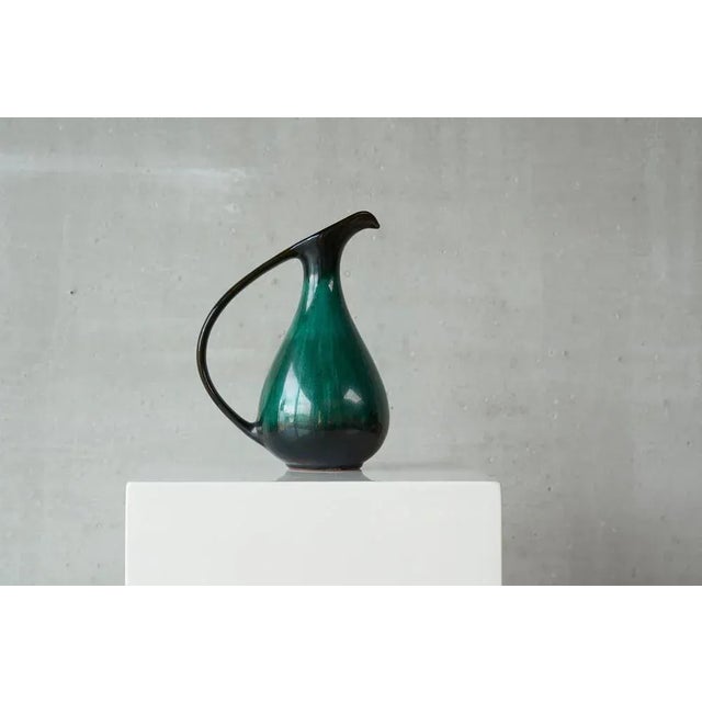 Blue Mountain Pottery Studio Pottery Jug, Canada, 1960s. Beautiful sleek and slender jug by the famous Canadian studio...