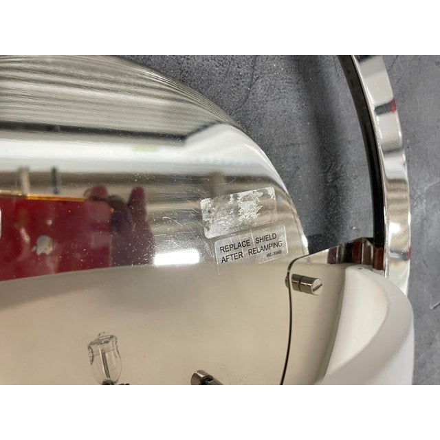 Transitional Sconce Polished Chrome and Frosted Glass For Sale - Image 11 of 11