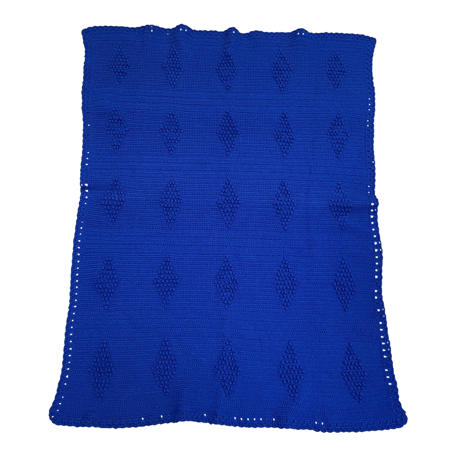 Mid Century Modern Hand Knit Afghan Throw Blanket Chairish