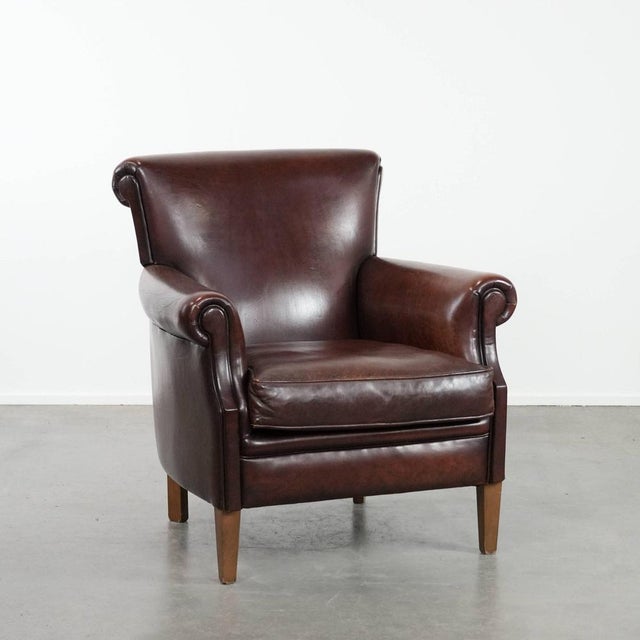 Club Chair in Sheepskin Leather For Sale - Image 16 of 16
