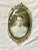 Brass Antique Victorian Portrait of a Boy With Ruffle Shirt For Sale - Image 8 of 8