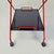 Italian Modern Black and Red Metal Food Trolley on Wheels, 1980s For Sale - Image 6 of 14
