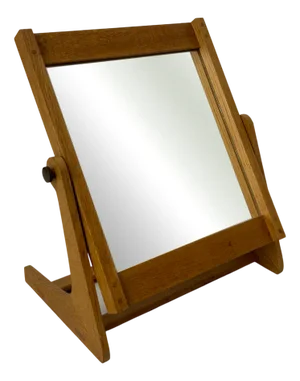 Adjustable Table Mirror in Oak by Per Argen for Nybrofabriken, Fröseke, Sweden, 1950s