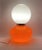 Metal Space Age Red Murano Glass Table Lamp attributed to AV Mazzega, 1970s For Sale - Image 7 of 16