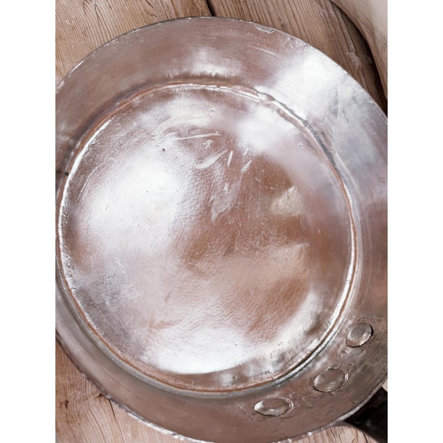 Antique French Gaillard Copper Pan From CGT French Line Oceanliner For Sale - Image 9 of 9