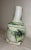 1970s Vintage Handmade Studio Green White Brutalist Signed Art Pottery Vase Sculpture For Sale - Image 5 of 13