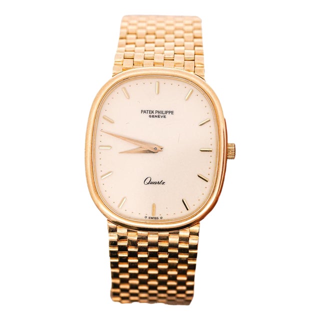 Patek Philippe Grand Ellipse Vintage 18k Gold Quartz 31mm Unisex 1980 Watch For Sale