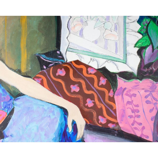 “Striped Stockings” Acrylic on Canvas Painting by Alan Lane Gass For Sale In Indianapolis - Image 6 of 8
