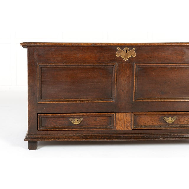 18th Century English Oak Mule Chest For Sale - Image 3 of 7