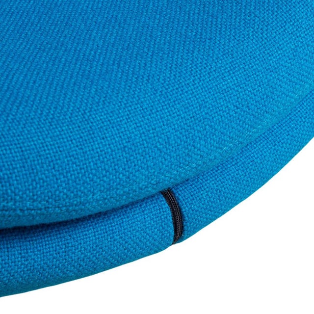 Planet Swivel Armchairs in Blue Fabric from Varier, Set of 2 For Sale - Image 6 of 17