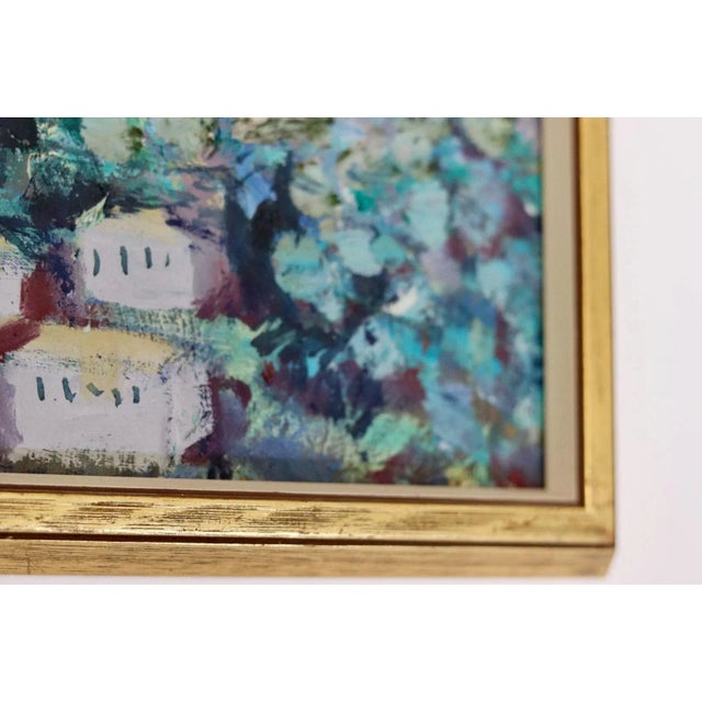 Bertil Wahlberg, Village, 1960s, Oil on Panel, Framed For Sale - Image 6 of 10