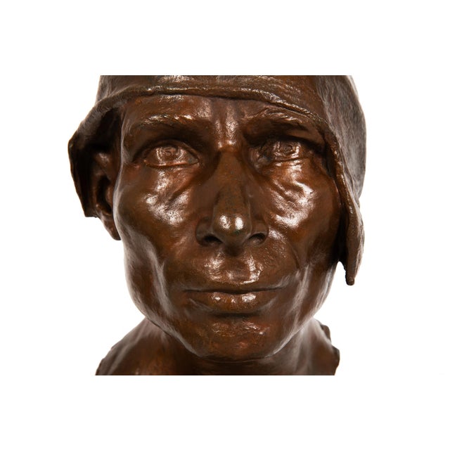 Italian Bronze Sculpture Bust “The Wagoner" (1879) by Achille d'Orsi For Sale - Image 6 of 18