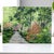 This acrylic painting portrays a tranquil woodland path surrounded by vibrant spring blooms. Its unframed design offers...