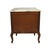 Brown Antique French Provincial Walnut Two‑Drawer Nightstand With Marble Top For Sale - Image 8 of 12