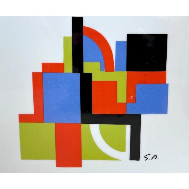 1970s Venise Ceramic Vase after Sonia Delaunay For Sale - Image 5 of 6