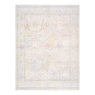 Pasargad Home Oushak Beige Wool Area Rug- 9' 0'' X 12' 2'' For Sale