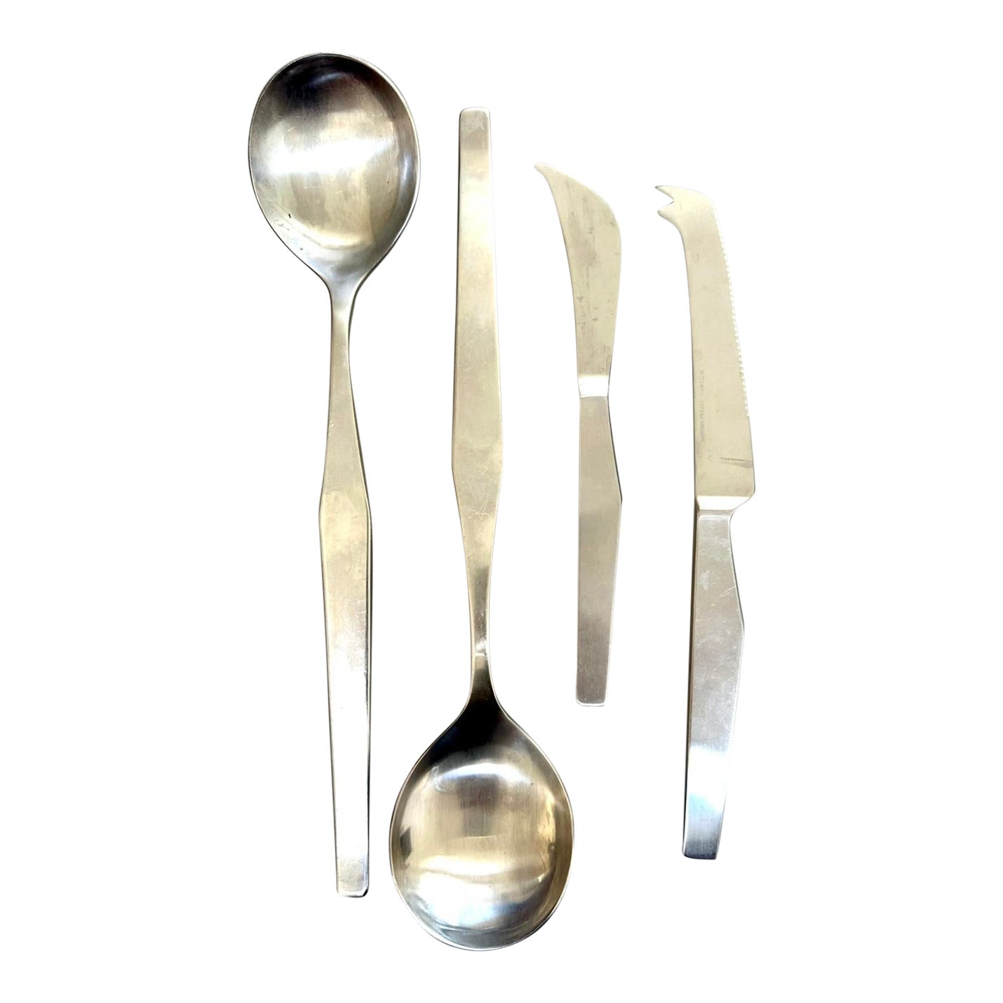 Vintage Mid Century Modern Hackman Finland 4 Piece Serving