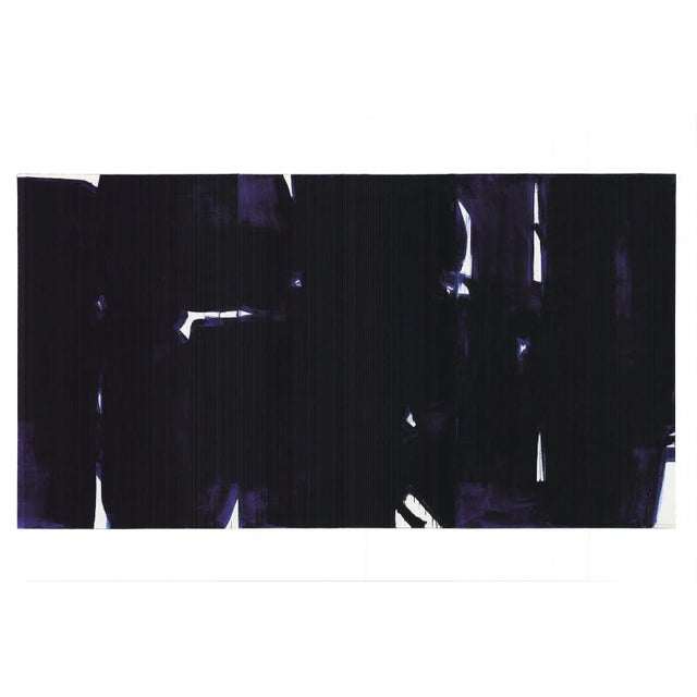 1990s Pierre Soulages 'Painting June 3, 1967' Abstract Offset Lithograph For Sale - Image 5 of 5