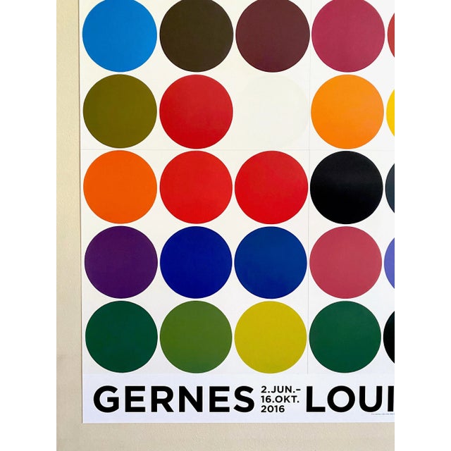 Paper Poul Gernes Lithograph Print Danish Modernist Pop Art Exhibition Poster " Uden Titel " 1966 For Sale - Image 7 of 11