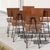 Frank Lloyd Wright Set of 6 Vintage Chipotle Composite and Steel Dining Chairs – Attributed to Steve Sauer | Bruce Gueswel For Sale - Image 4 of 10